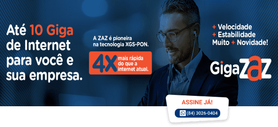 Lançamento exclusivo gigazaz. É muito mais internet